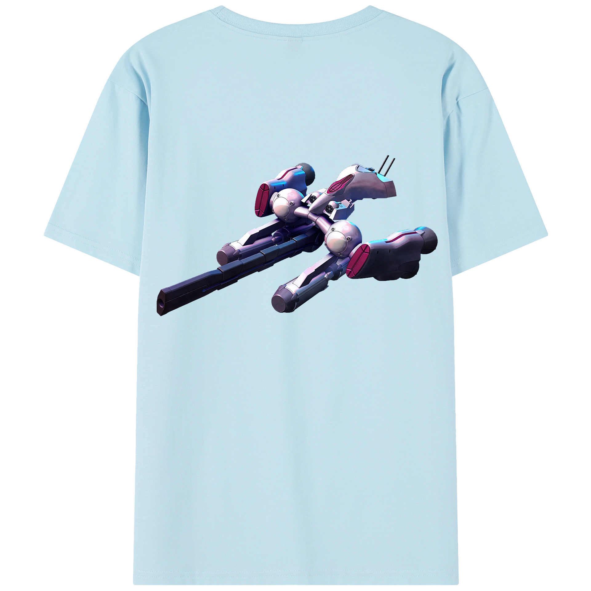 （画像用） 機動戦士ガンダム Mobile Suit Gundam 綿100％半袖Tシャツ（背面プリント）
